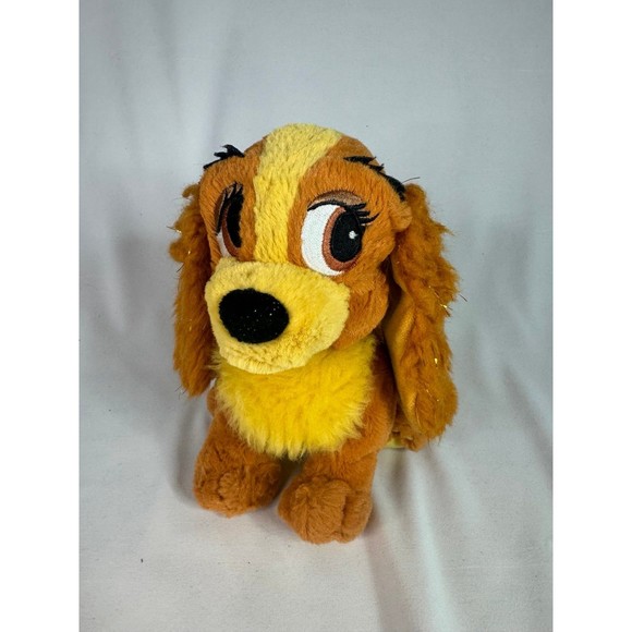 Disney Lady Dog Lady and the Tramp Tote & Tail 8" Beanbag Plush - Picture 1 of 6